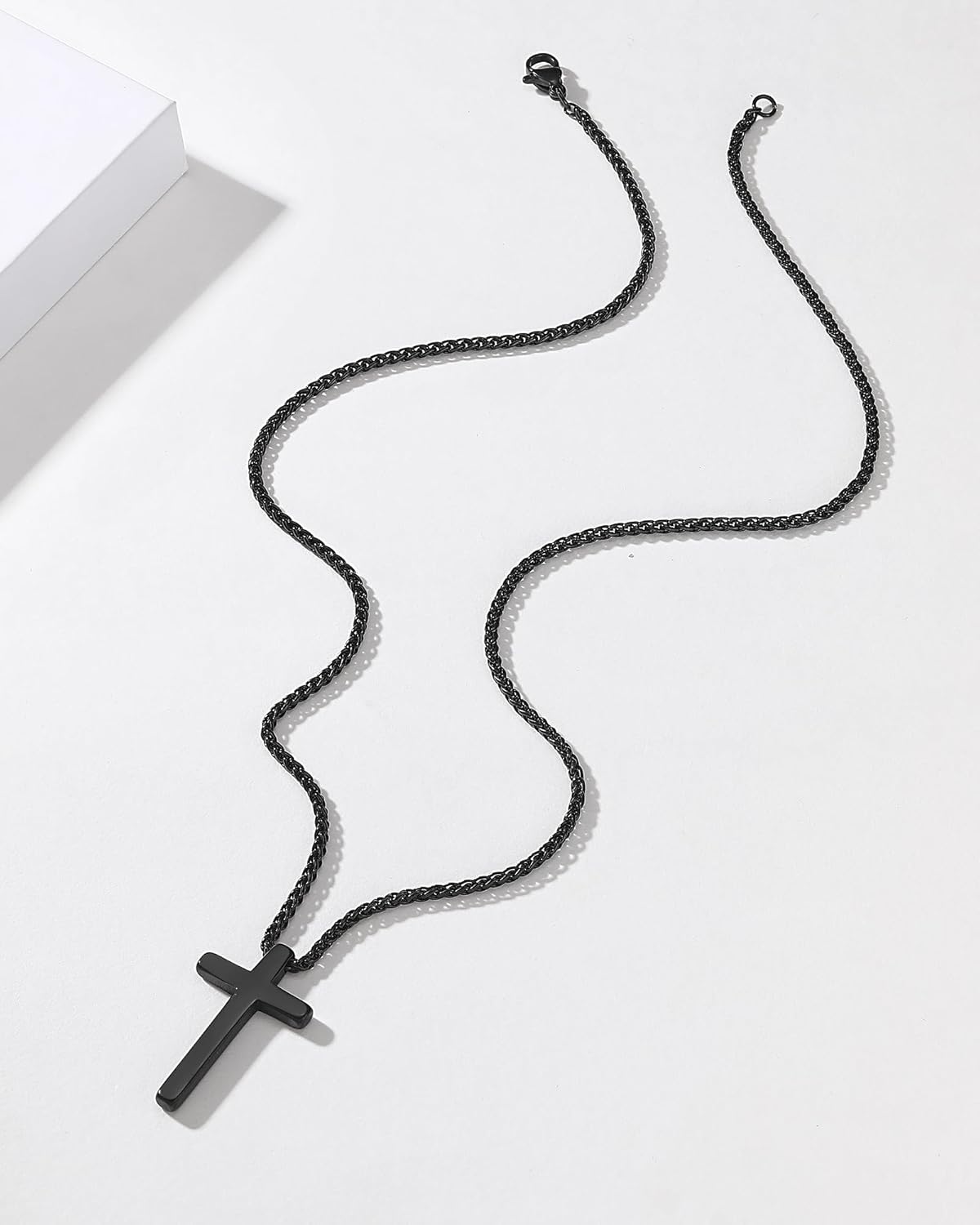 Cross Necklace for Boys, Gifts for Son Grandson Birthday Christmas Easter Graduation - Image 6