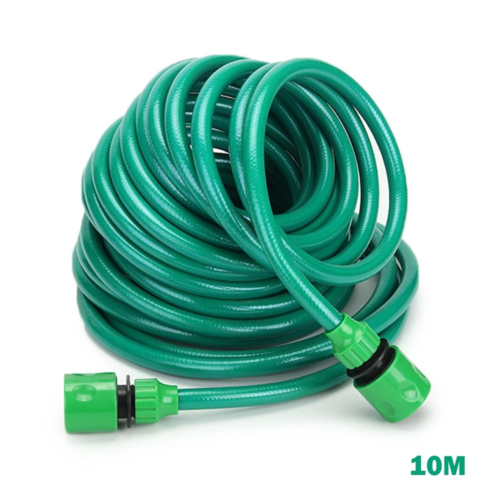 manguera de jardín, tubería de agua de manguera de Kit de carrete de manguera de jardín de alta resistencia for riego de jardín, manguera for lavado de autos, pistola de agua de alta presión y estante