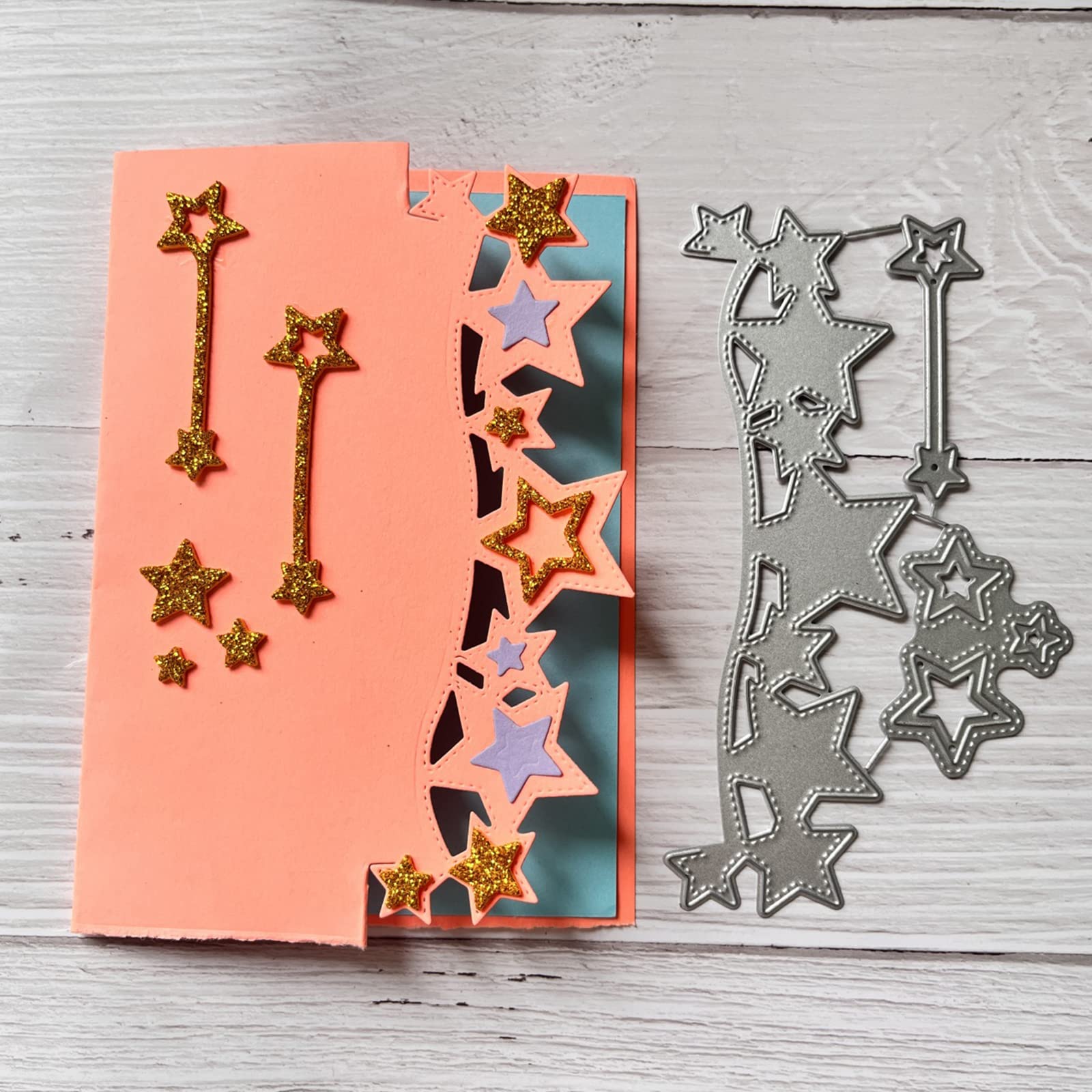 Fustella Per Scrapbooking A Forma Di Stella - In Acciaio, Per Tagliare Carta E Cartone