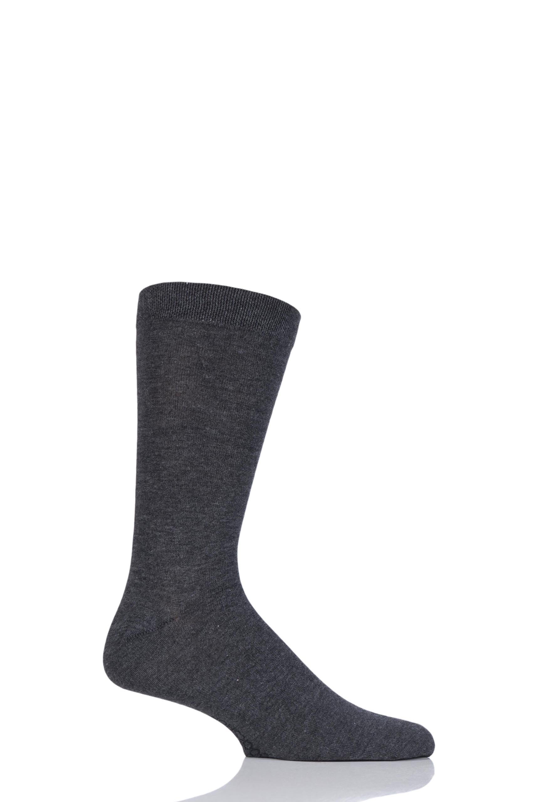 Sockshop Men's Ashes To Ashes Colour Burst Plain Bamboo Socks With Smooth Toe Seams Pack Of 1 7-11
