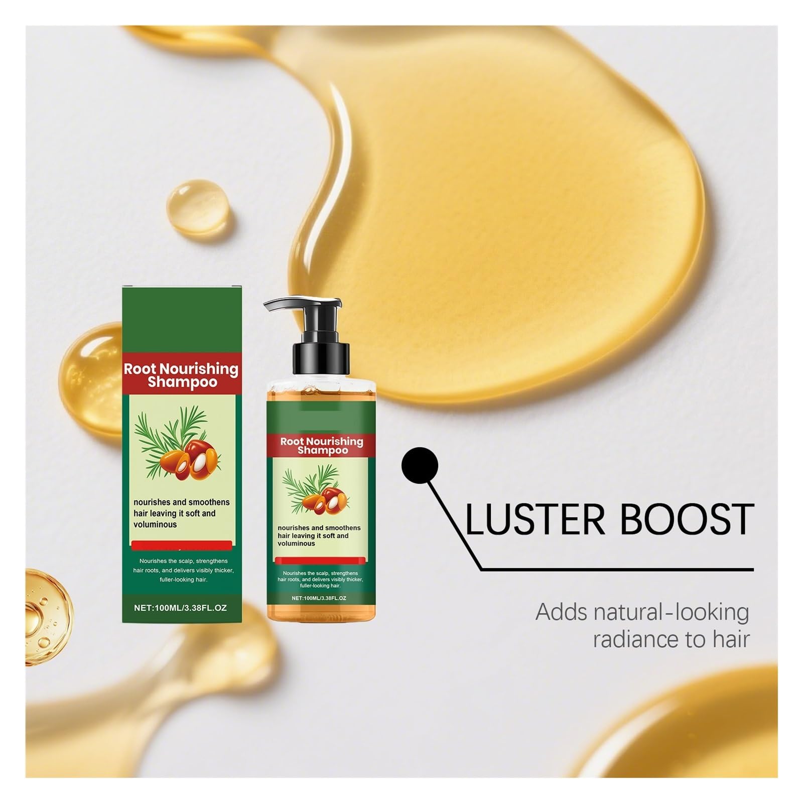 Champú Hidratante a Base de Plantas | Retiene la humedad for lograr suavidad durante todo el día y mejora la sedosidad del cabello.(2pcs)