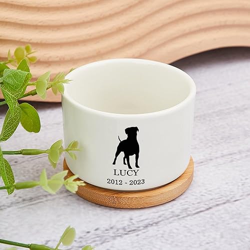 Miniatura 2 de Regalo personalizado de condolencias para mascotas, maceta conmemorativa para mascotas, maceta conmemorativa para la pérdida de recuerdo de perros,