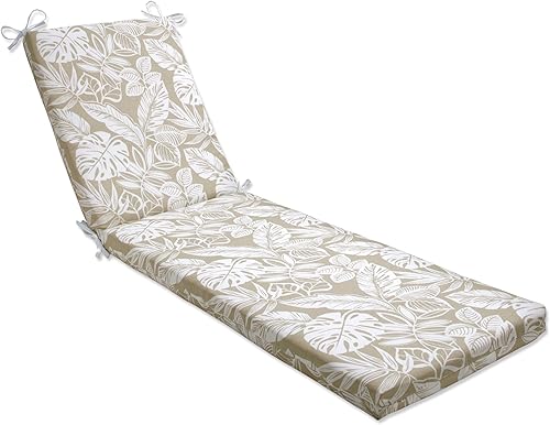 Miniatura 7 de Pillow Perfect Cojín para tumbona Delray para exteriores e interiores, 80 x 23 pulgadas, color azul marino