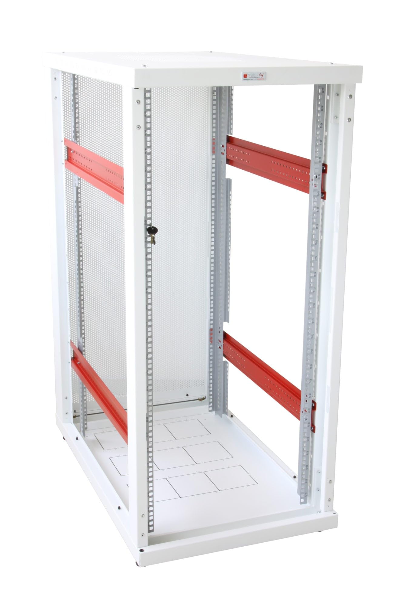Techly Professional 105032 Armadio Server Rack 19" 600x1000 27 Unita' Bianco Serie IdealNET Bianco