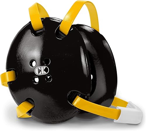 Vista 111 de Cliff Keen Signature Protector para la cabeza, para lucha libre Vegas Oro / Blanco