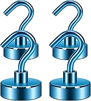 Vista 36 de Neosmuk Ganchos Magnéticos de Servicio Pesado, Imán Fuerte con Gancho para Refrigerador, Ganchos Industriales Súper de Neodimio de Resistencia Extra