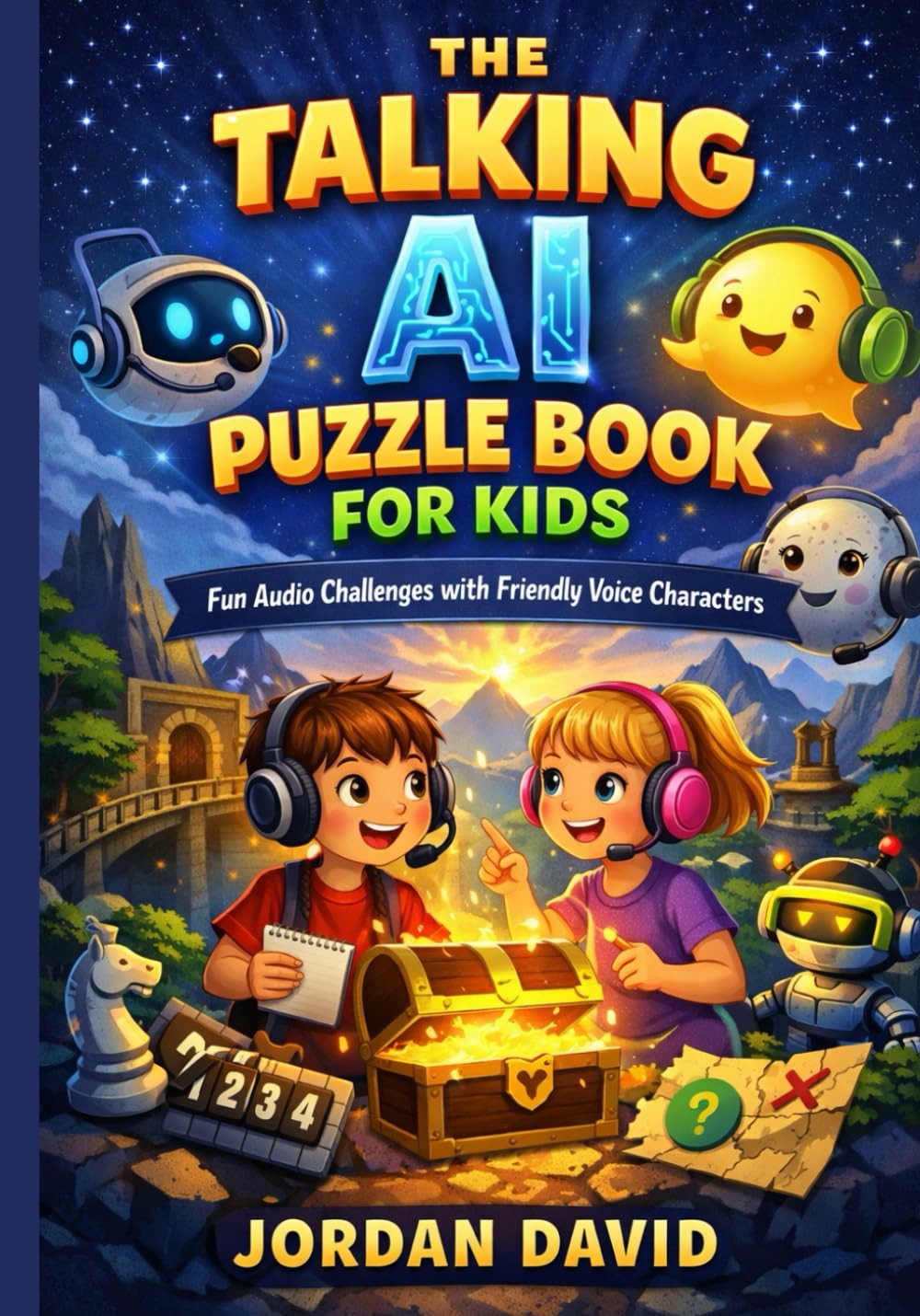The Talking AI Puzzle Book for Kids: Fun Audio Challenges with Friendly Voice Characters