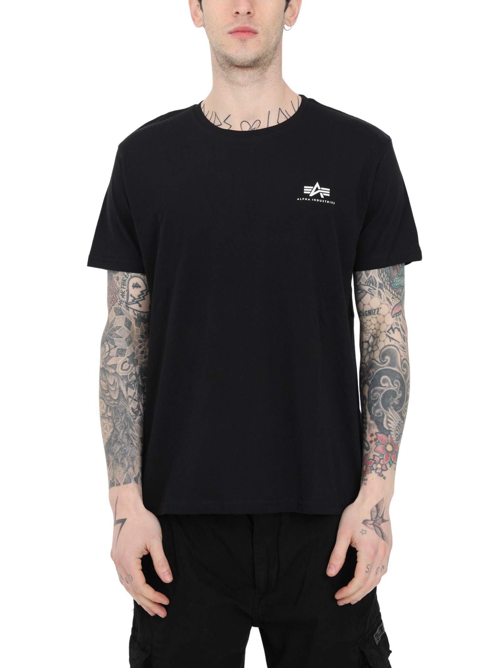 ALPHA INDUSTRIESMen's Basic T Small Logo T-Shirt (pack of 1)