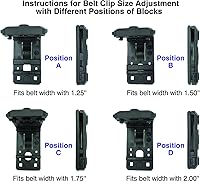 Vista 9 de OWB Polymer Double Magazine Holster Ambidextrous Carrier, Fits 9mm/.40 Calibers Double Stack Magazines of Glock, S&W, Sig Sauer, Springfield