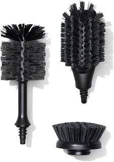Curio Home Goods Ionic Brush Set Replacement Bristles, 3 Pack, Onyx/Black