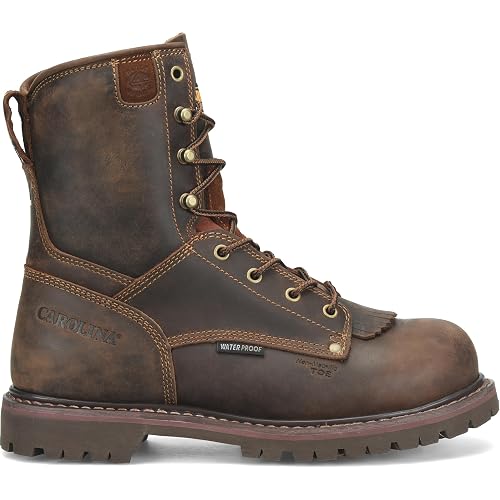 Carolina 28 Series 8" Composite Toe Waterproof Work Boots for Men, EH-Rated