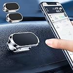 Support de téléphone pour voiture 2 Support de téléphone de voiture Pack Multi-Functional 360°Rotating Support de voiture Adsorption magnétique Support de téléphonie cellulaire Montage tout Smartphone
