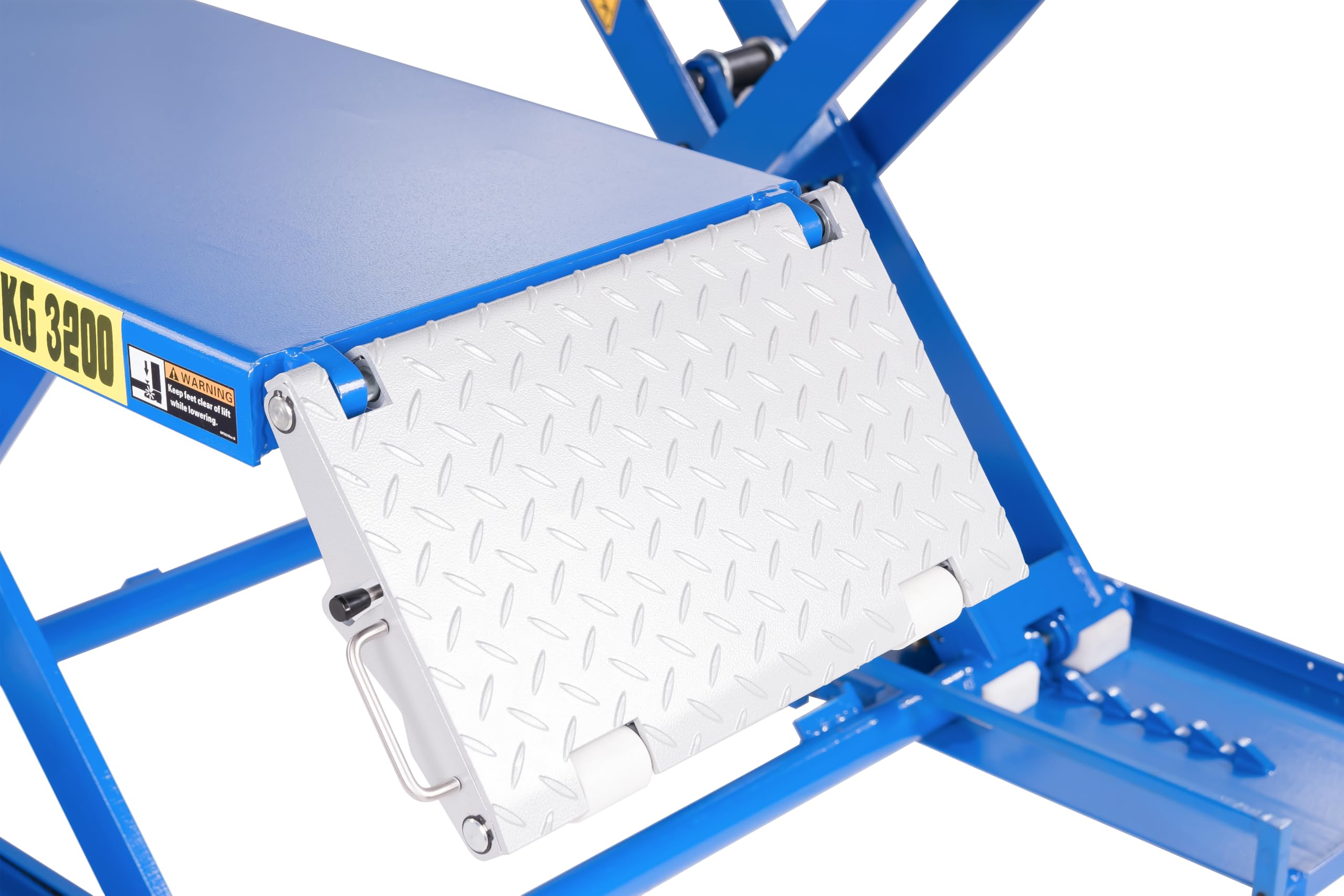 Pont élévateur à ciseaux 3,2 t, électrohydraulique, kit de manœuvre inclus, 230 V, avec déverrouillage électrique automatique