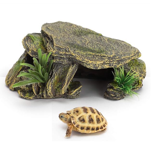 Foto 7 de 8 de Cueva Escondite para Reptiles - Decoración Terrario con Tronco Artificial de Roca Simulada…