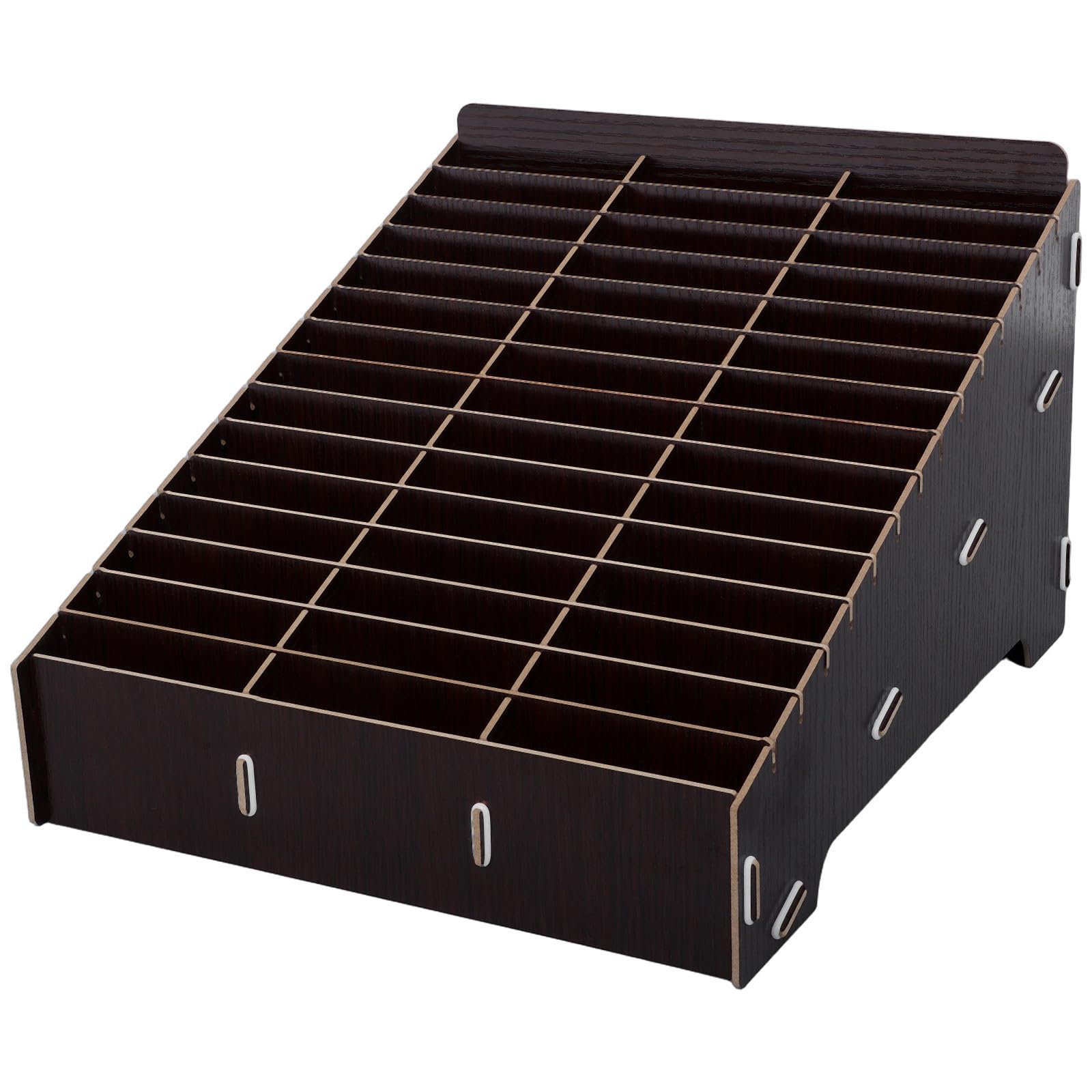HOMSFOU Scatola Organizer in Legno per Telefoni, 45 Scomparti, Acero