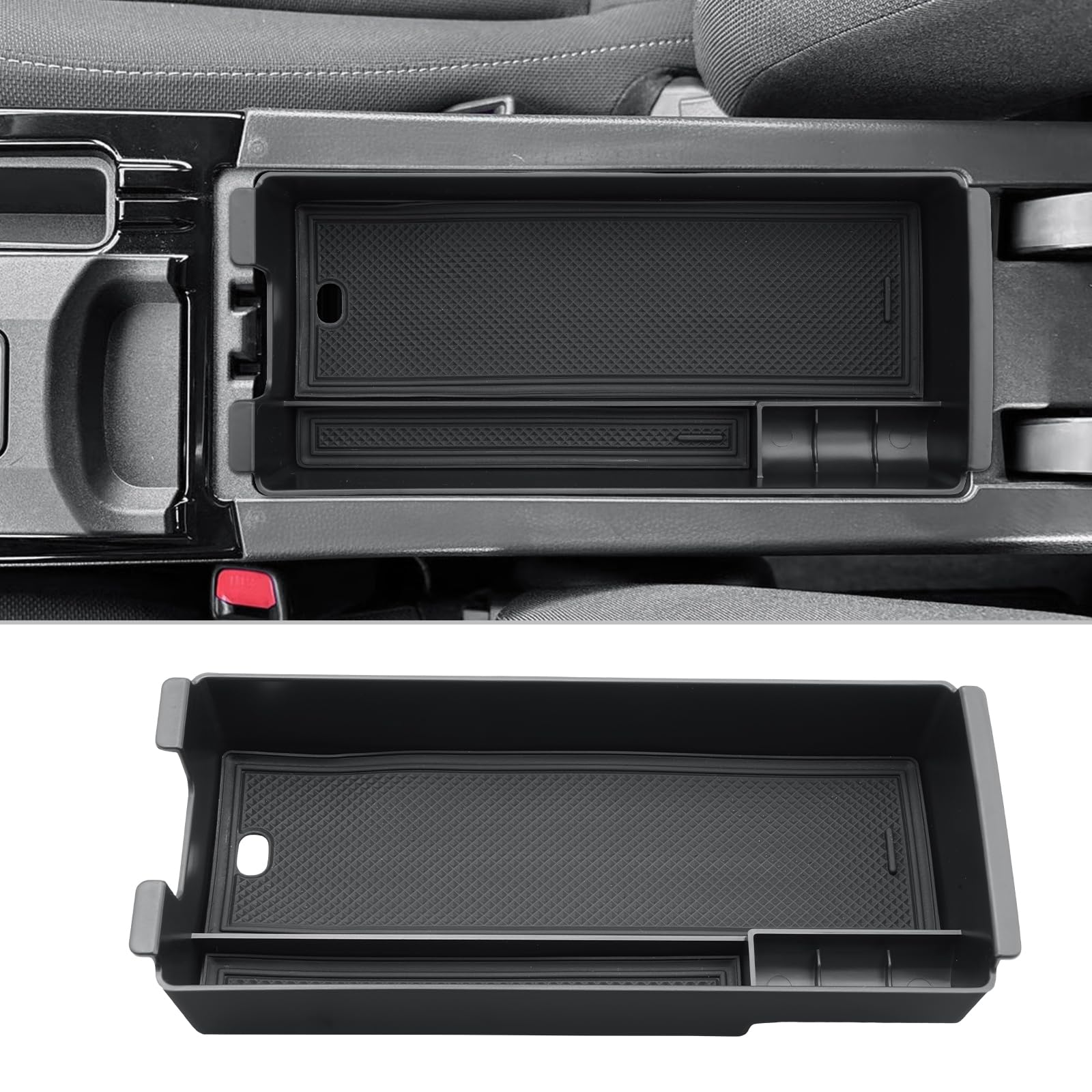 CDEFG Center Console Organizer for 2026 2027 Toyota Prius, for 2025 2026 2027 Toyota Prius (LE/XLE/Nightshade Edition/Limited)/ Prius Prime (SE/XSE/XSE Premium) Accessories Armrest Storage
