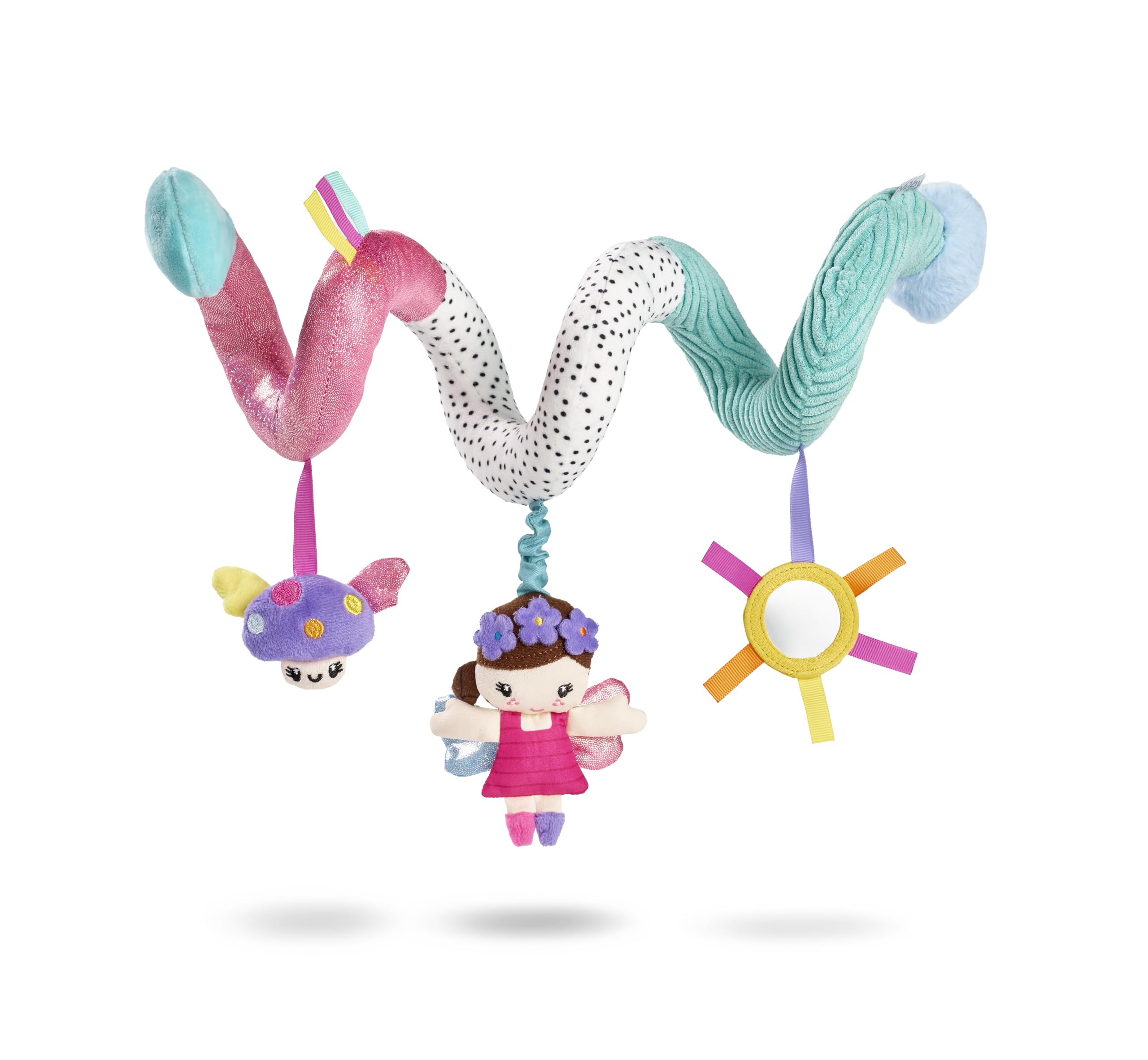 Nuby Baby Pram Spiral - Sensory Colourful Pram Toy | Early Development | Suitable from Birth (Hattie) — image 1