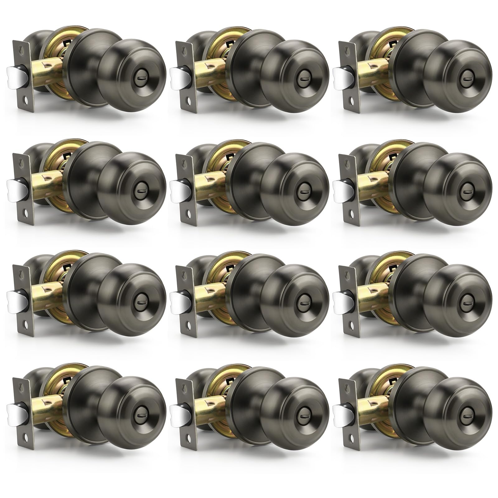 Probrico Matte Black Door Knobs - 6 Pack -21 Probrico Matte Black Door Knobs - 6 Pack -21