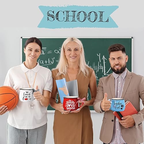 Miniatura 6 de Zubebe 6 tazas de café de agradecimiento para profesores, regalos de agradecimiento para profesores, regalos a granel para profesores, tazas de