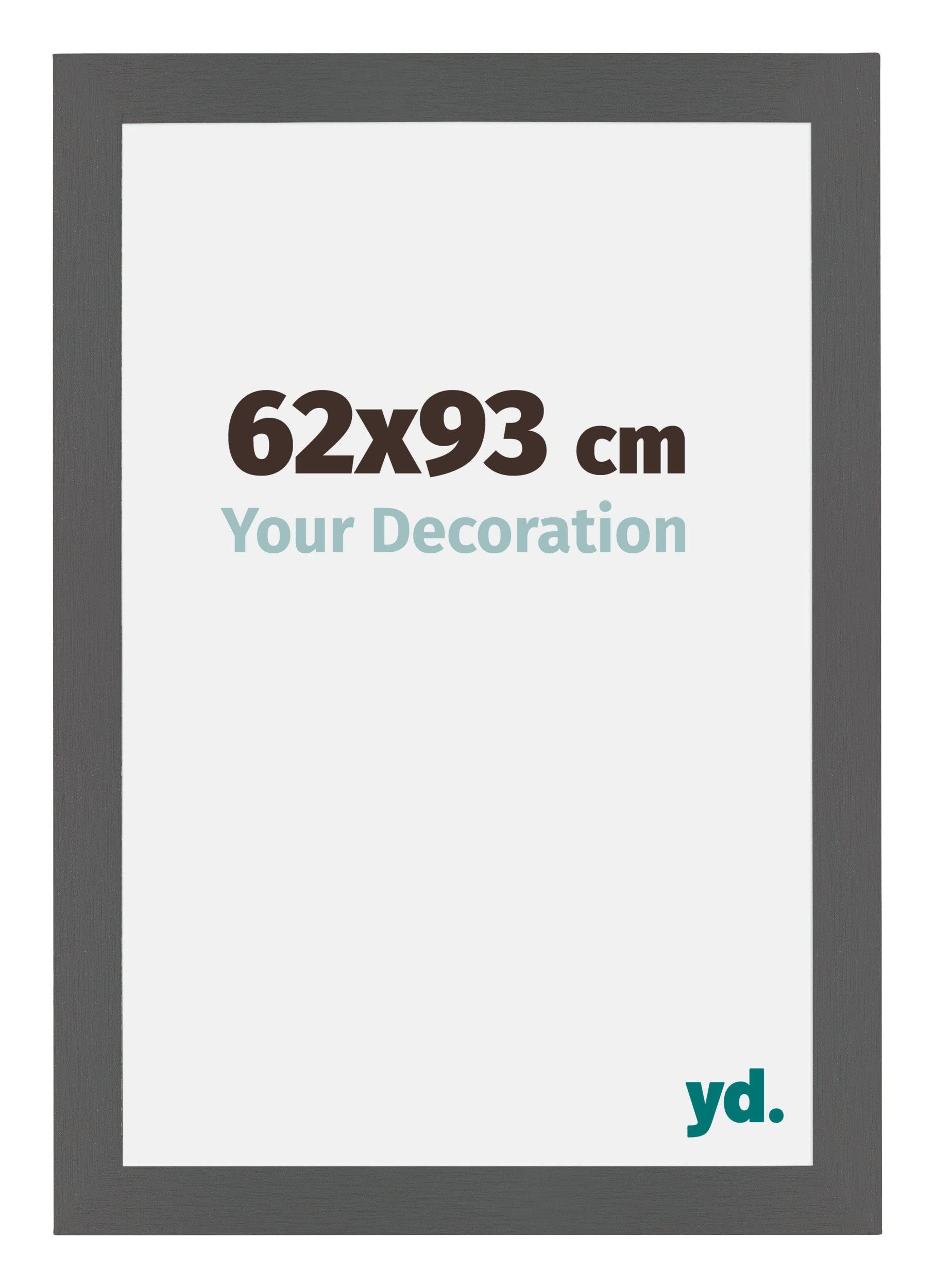 Your Decoration - Picture Frame 62x93 cm - Anthracite - Decorative Wall Frame in MDF with Antireflection - Frame 62x93 - Mura — image 1