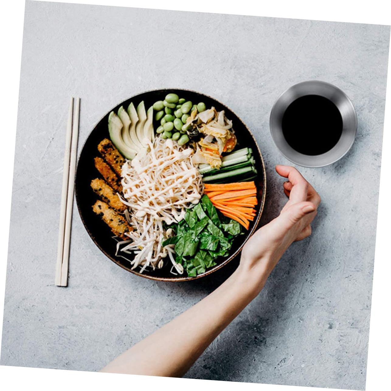 ABOOFAN 4pcs Stainless Steel Condiment Dishes for Sauces and Spices for Dipping Seasoning and Table Decoration for Home Restaurants and Parties