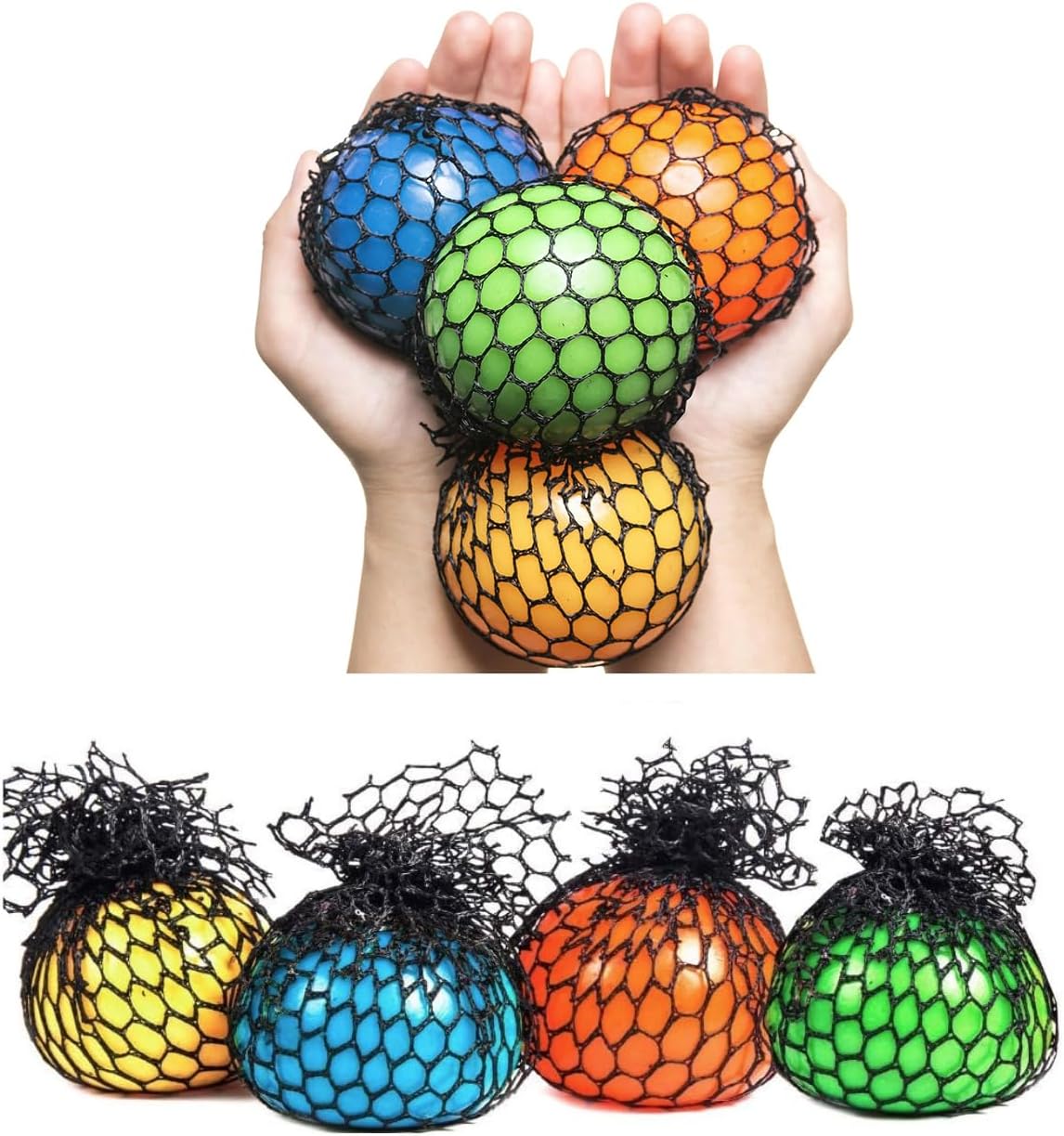 Squishy MESH BALL -Squeeze Grapes Toy, Stress Relief