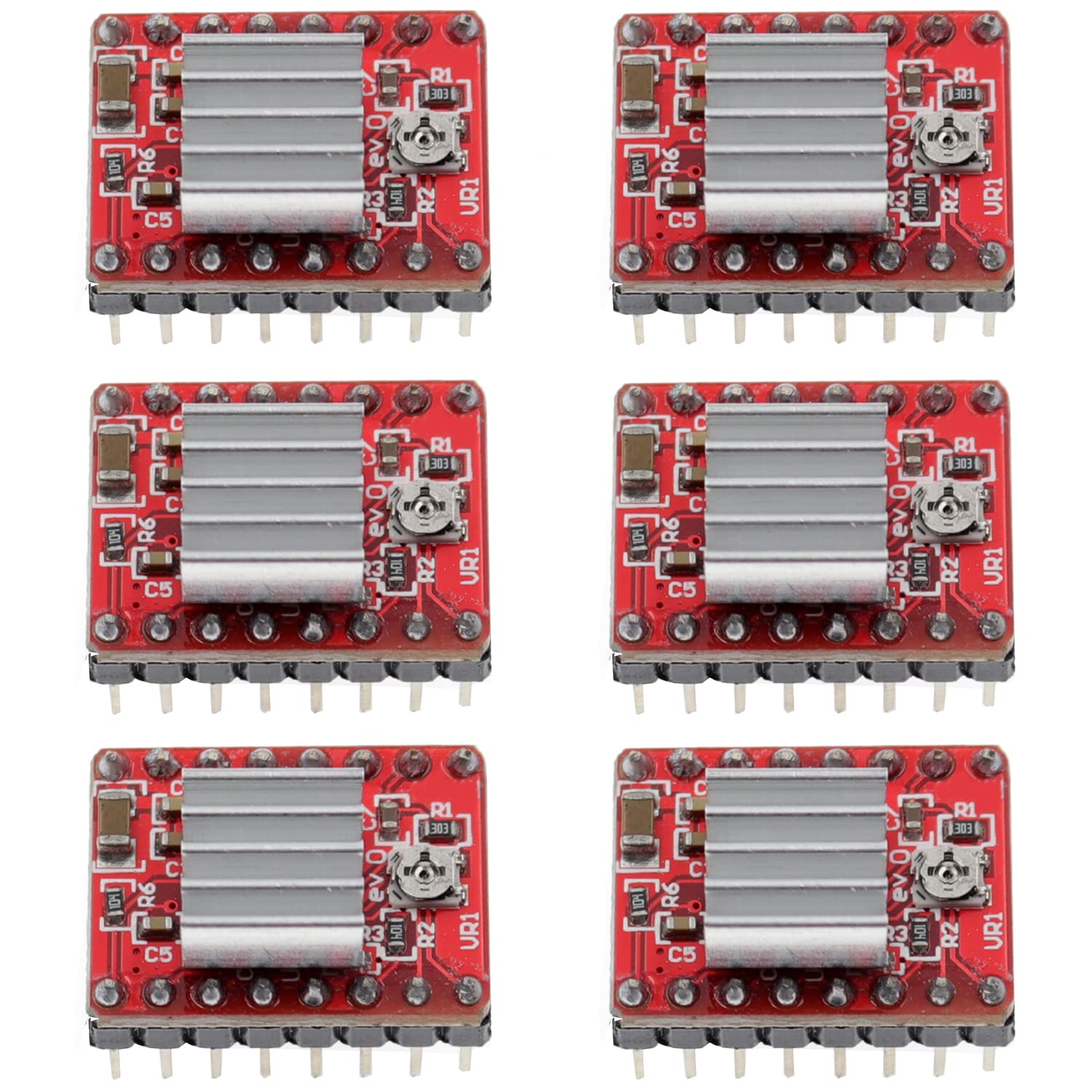 Amazon.com: AIHJCNELE 6pcs A4988 Stepstick Stepper Motor Driver Module ...
