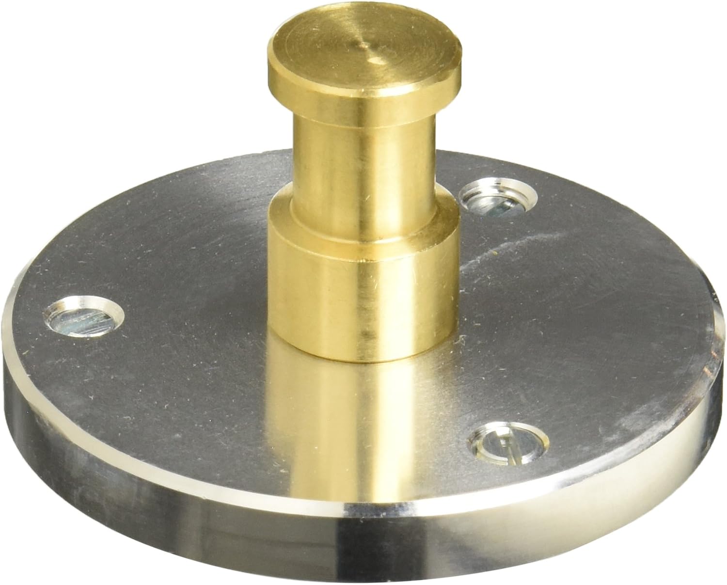 Manfrotto 208, 3/8" Tripod Head Mounting Plate with Stud for The Super Clamp, Black