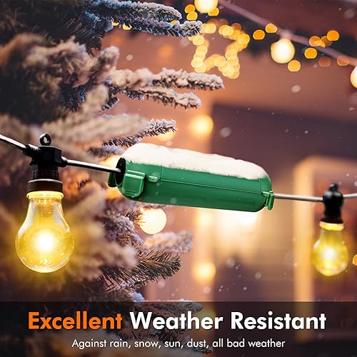 Miniatura 6 de Restmo Paquete de 2 mini cajas de conexión impermeables IP44 para exteriores con pestillos bloqueables y agujeros de montaje, cubierta de seguridad