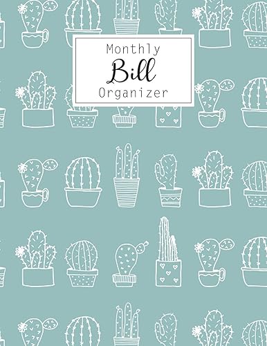 Monthly Bill Organizer: Bill Payment Checklist and Bill Payments Tracker Organizer Planner Log Book Money Debt Keeper Family Budgeting Financial ... Notebook Simple Accouting Ledger Workbook
