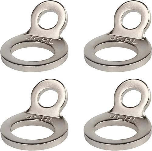 JCHL Ganchos de anclaje multiusos de acero inoxidable, anillos de correa de amarre para motocicleta, motocross ATV, remolque, camión, oro rosa