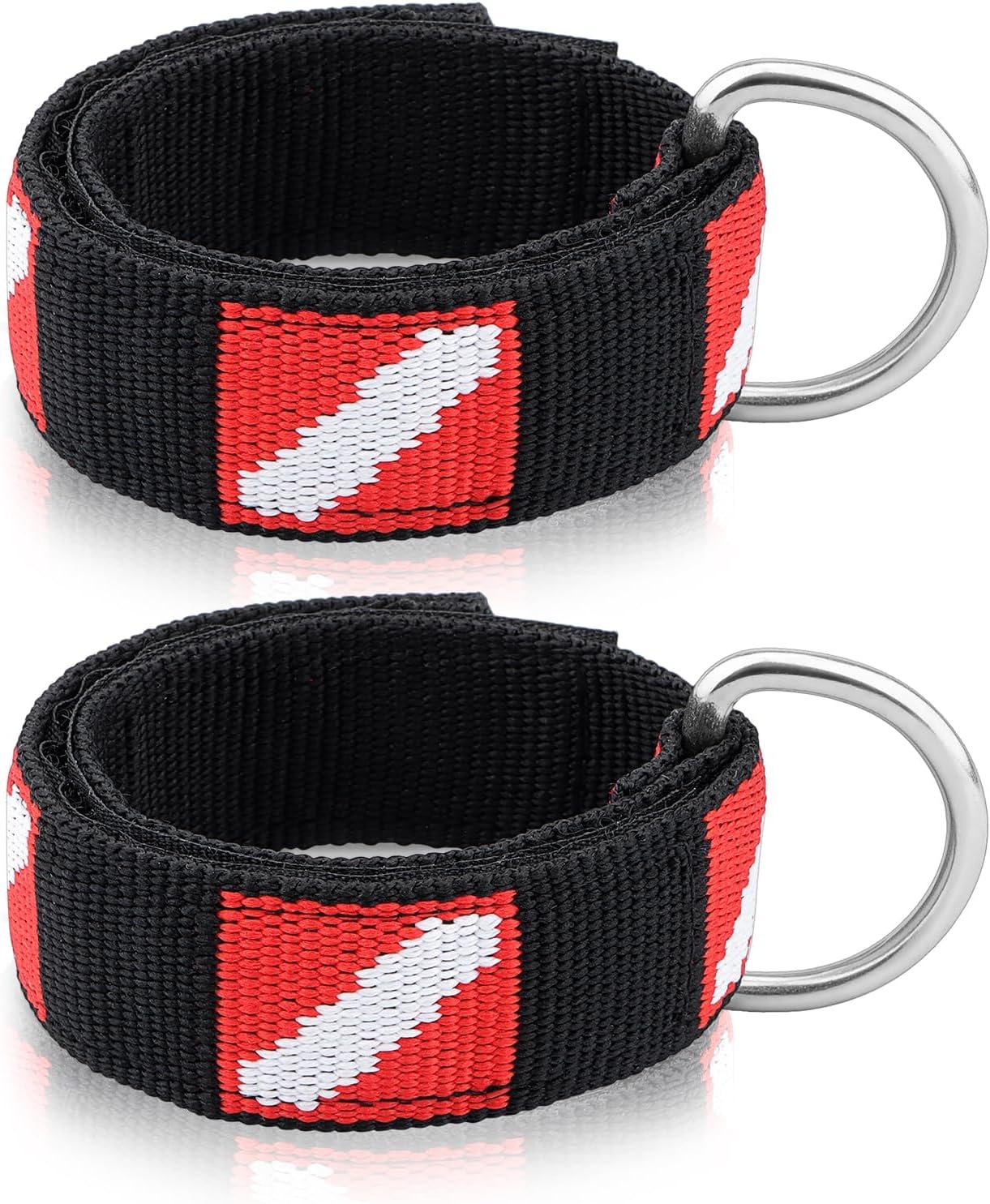 Wrist Strap, Adjustable Wristband with Stainless Steel D Ring, Suitable for Dive Flashlights, Cameras, Compass