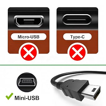 JUTA High Speed Mini-USB 2.0 Cable Compatible with Autel Maxisys MS906BT OBD2 Diagnostic Scanner - 2.6ft/80cm