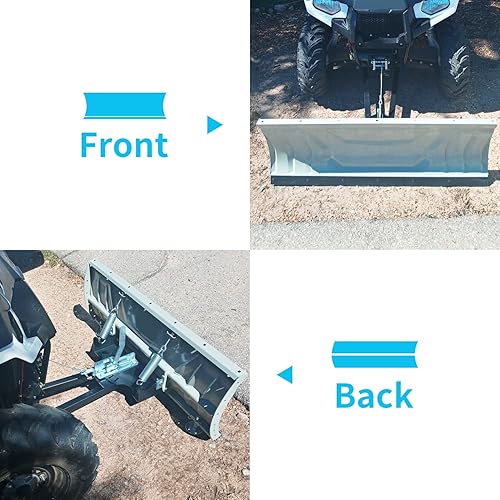 Miniatura 7 de ECOTRIC Kit universal completo ajustable de 48 pulgadas para cuatrimoto con hoja de quitanieves compatible con Honda Kawasaki Polaris (recibirás 2