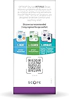 Vista 5 de Optase Gotas intensas para ojos secos, 30 viales de dosis única, gotas para ojos sin conservantes para ojos secos, lágrimas artificiales moderadas a