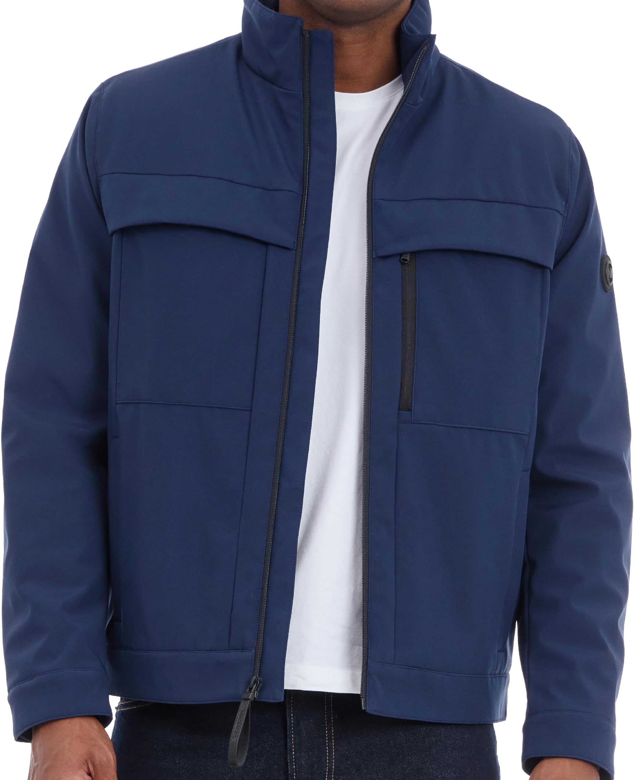Michael Kors Mens Soft Shell Jacket, Wind and Water Resistant Coat Jacket