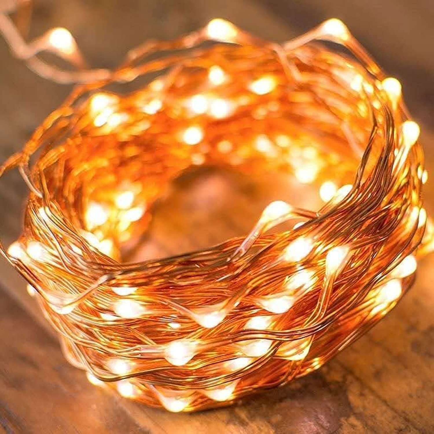 HILALFULDecorative LED String Light | Fairy Lights for Indoor and Outdoor | Home Decoration in Ramadan, Eid, Wedding | Hanging Lighs for Bedroom Décor | Battery Operated | Warm White Light