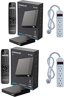 Dreamlink/Formuler Formuler Z10 Pro Android 10 Dual Band 5G LAN 2GB Ram 16GB ROM 4K | Bonus 2FT 4 Outlet,Power Strip (Package of 2)