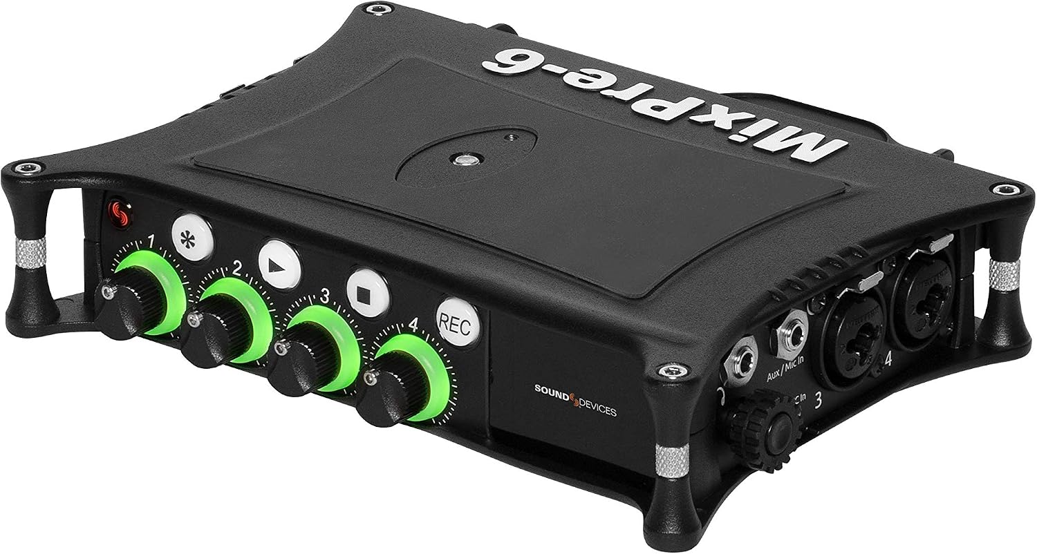 Sound Devices MixPre-6 II Portable 32-Bit Float Multichannel Audio Recorder/Mixer, and USB Audio Interface