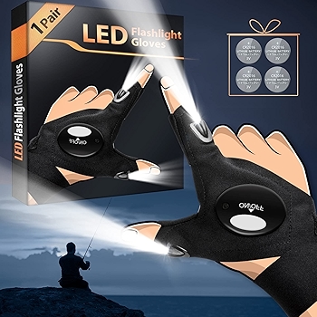 LED Flashlight Gloves for Men - Perfect Gifts for Fathers Day and Special Occasions