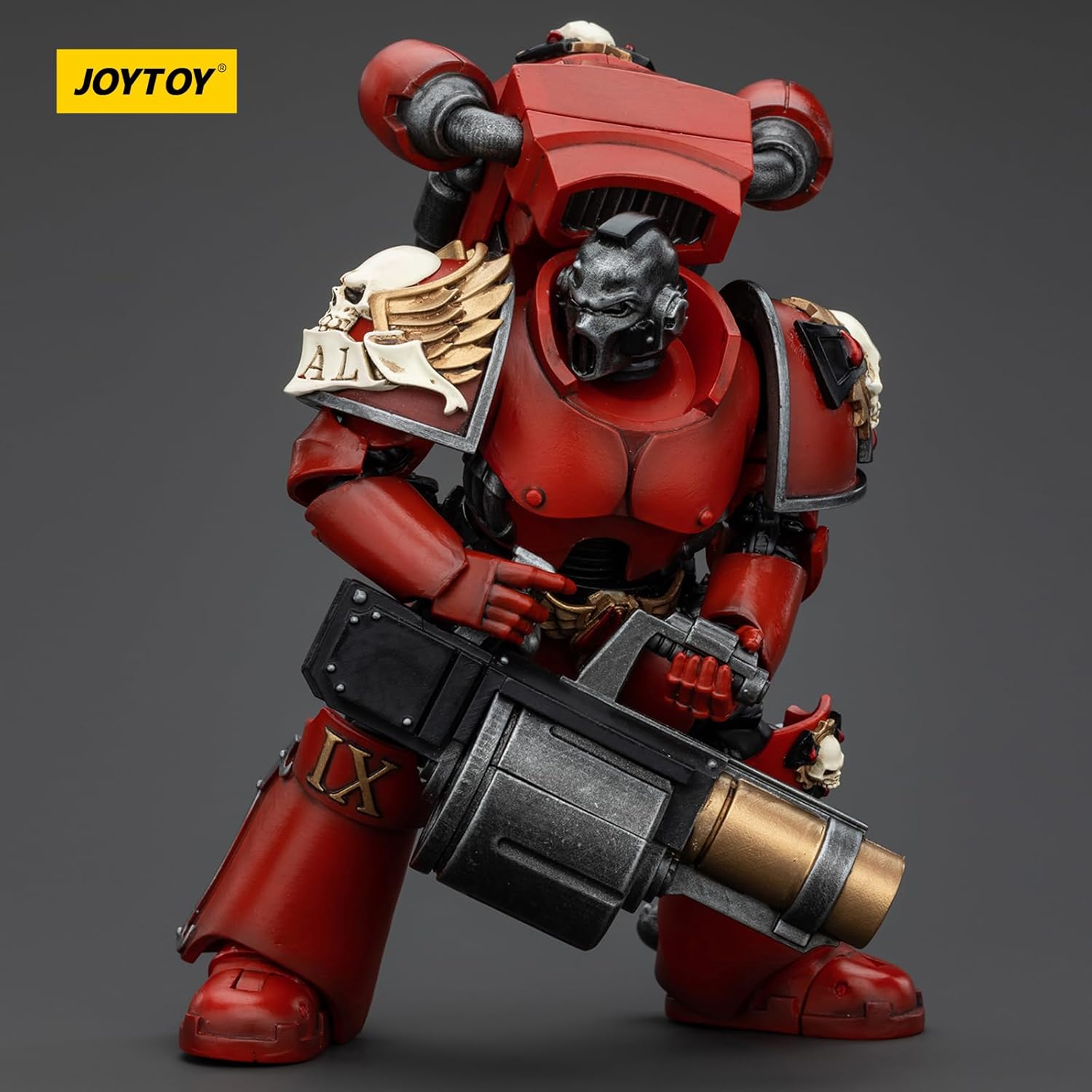 JOYTOY Warhammer 40k Blood Angels, 1/18 Blood Angels Angel's Tears Squad Erelim with Angel's Tears Grenade Launcher Action Figure Collect Model