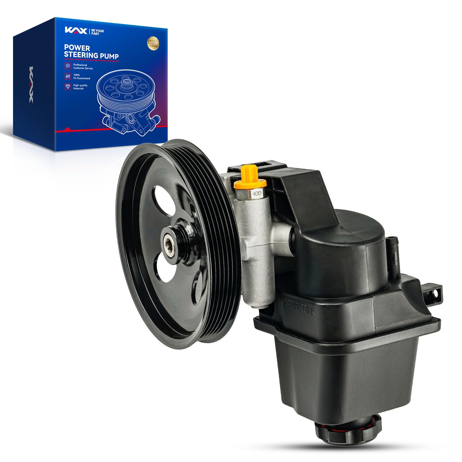 KAX Power Steering Pump, Compatible with 2002-2009 Chevrolet Trailblazer, 2002-2009 GMC Envoy, 2004-2007 Buick Rainier, 2002-2004 Bravada, 2005-2009 9