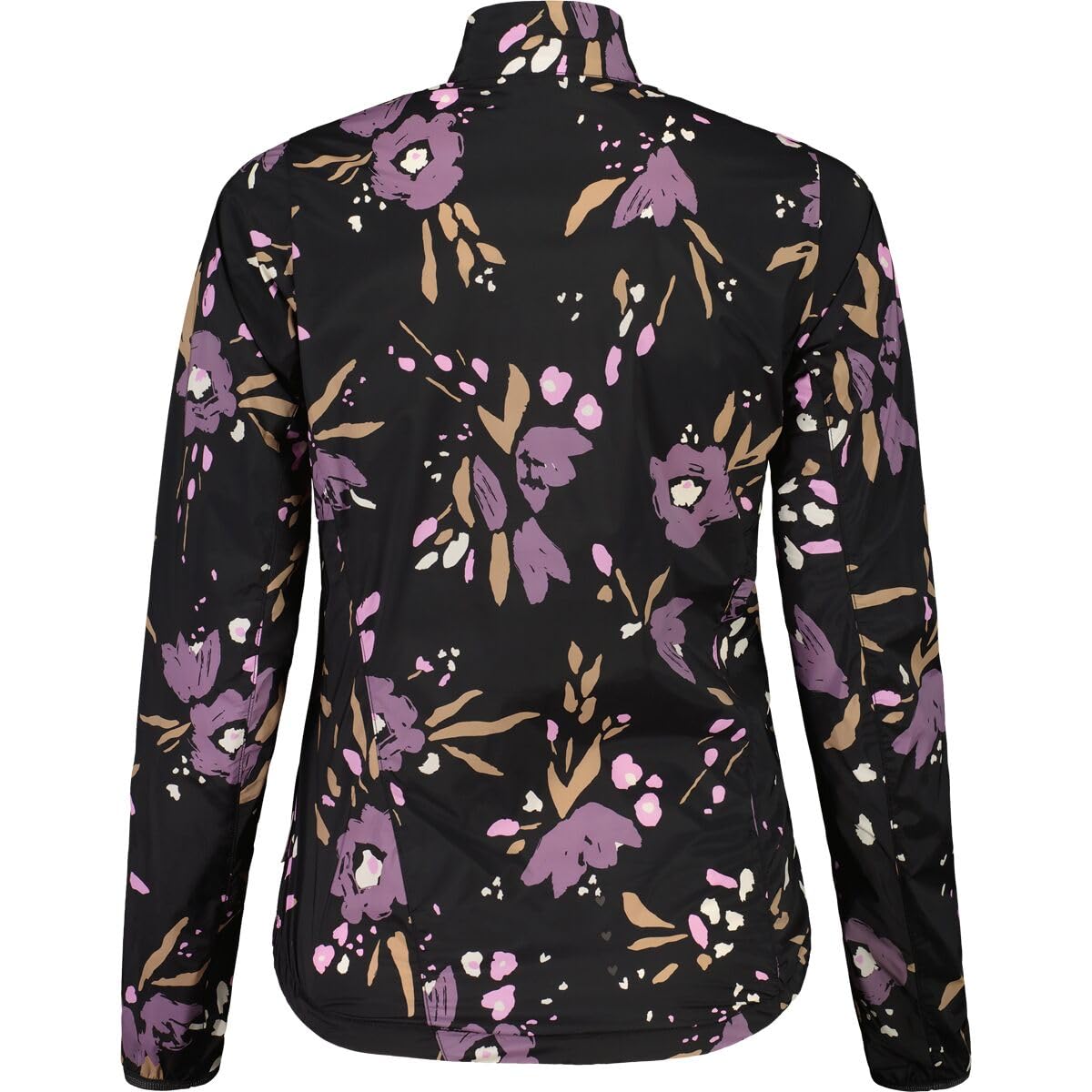 Maloja Seism Printed Cycling Jacket - Women's Deep Black Brushflower, L