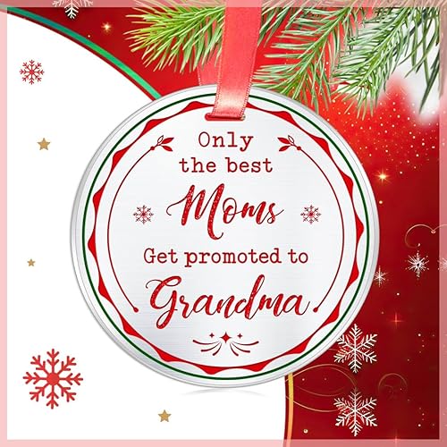 Miniatura 2 de Regalos de adorno de Navidad para la nueva abuela, solo las mejores mamás son promovidas a la abuela, regalos divertidos