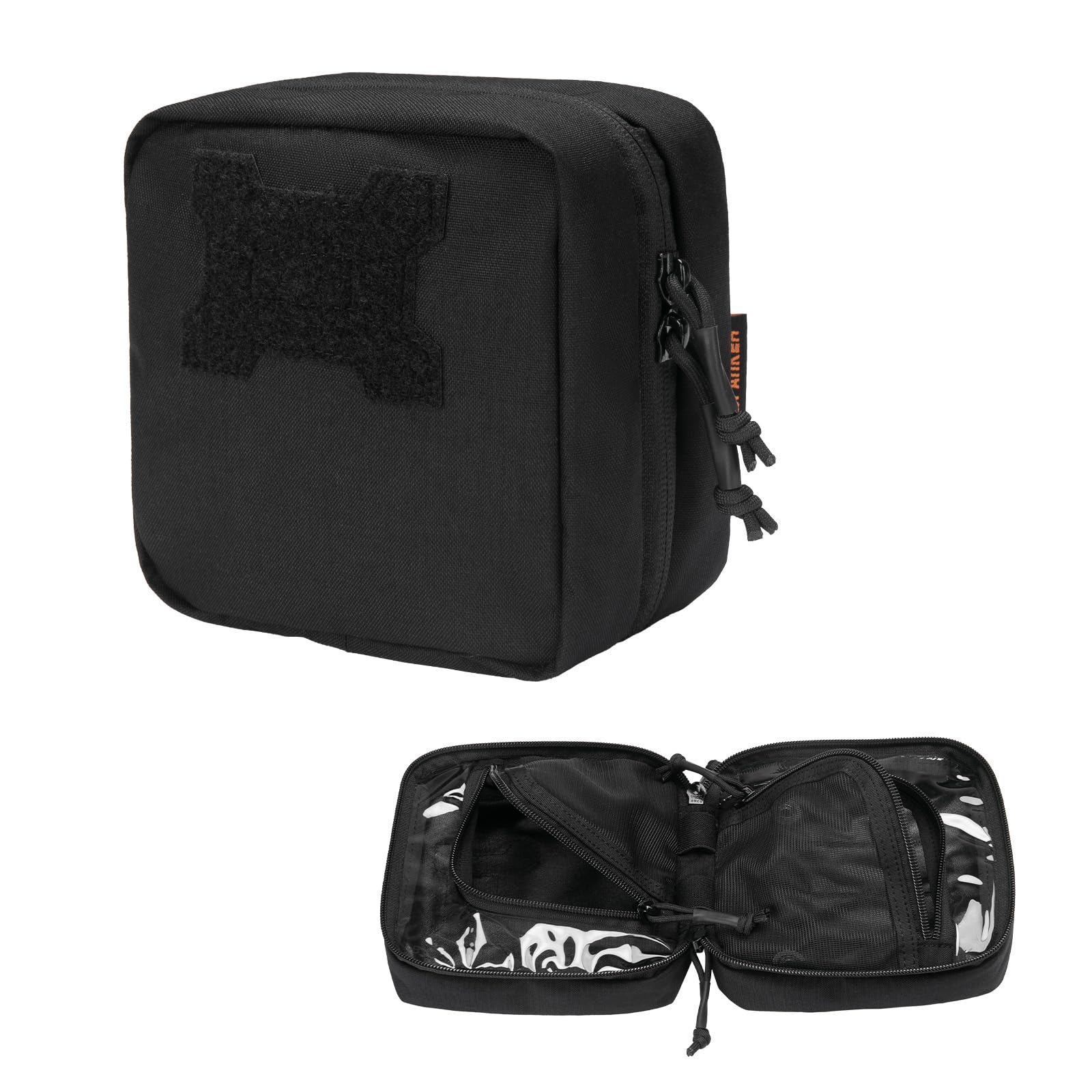 EXCELLENT ELITE SPANKER Tactical Medical Pouch Molle First Aid Pouch Military Utility Pouch for Military Use First Aid Personnel Law Enforcement Agencies（BLK）