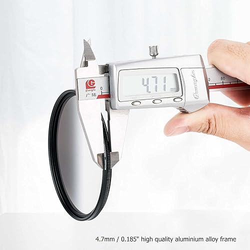 Miniatura 7 de PROfezzion Filtro ND gradual circular suave de 2.441 in, ND2-ND16 (4 paradas) Filtro de densidad neutra para Fujifilm XF 0.906 in f1.4 RSony E