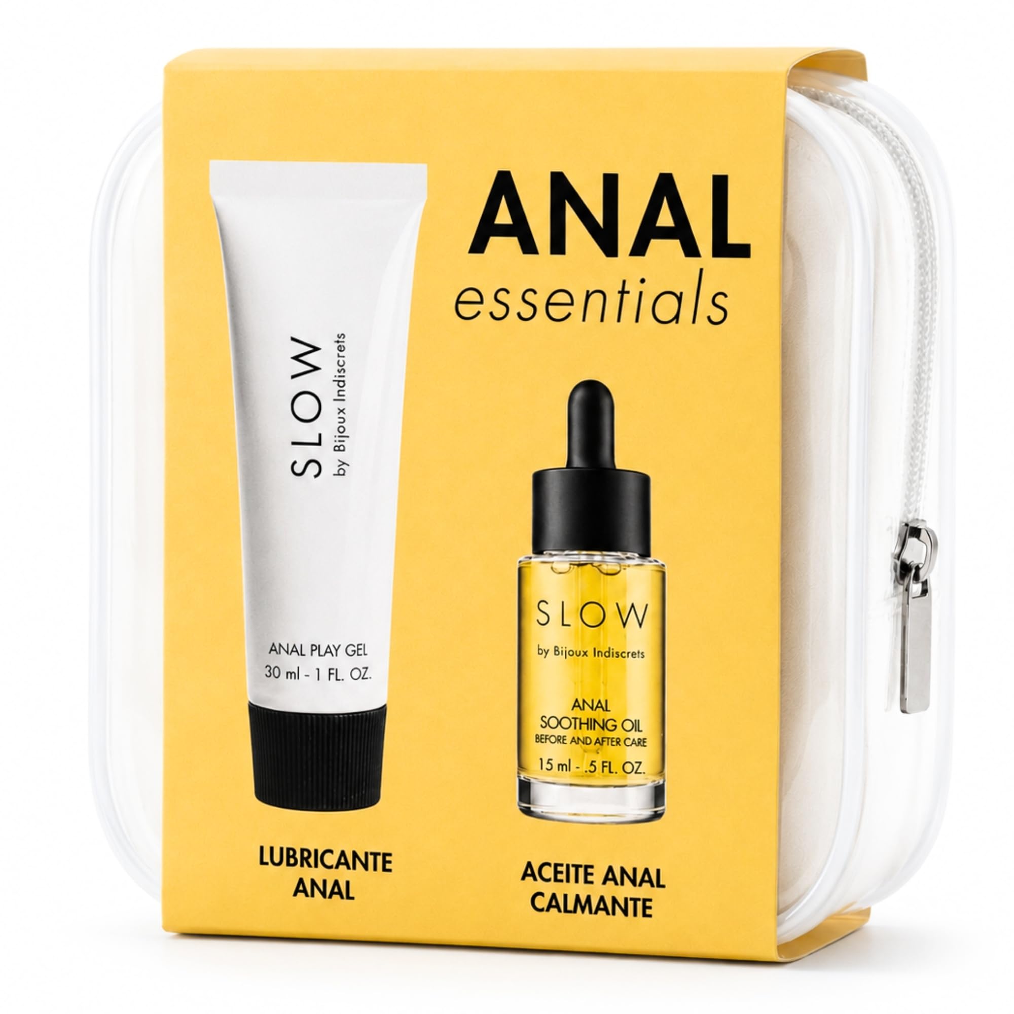 Kit Lubricante Anal Base Agua y Aceite Calmante Reparador Pack 2 en 1 con Arnica Aloe Vera y Manzanilla Antes y Después Hidratación Íntima Parejas Dilatador Masaje Erótico 30ml+15ml