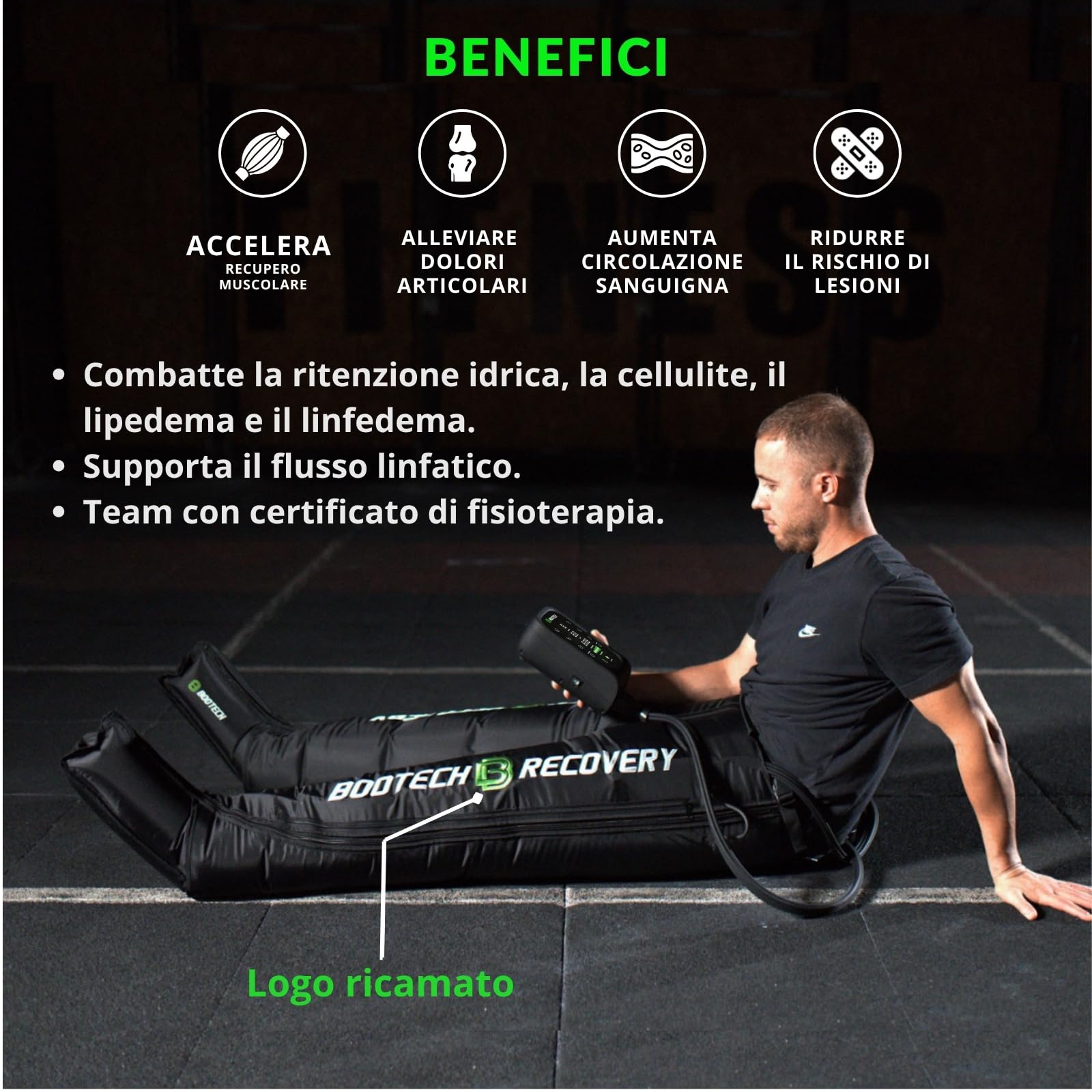 BOOTECH Pantaloni da pressoterapia per casa, ricaricabili, massaggiatore per gambe stanchi con 6 telecamere, migliora la circolazione, recupero muscolare di drenaggio linfatico cellulit