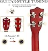 Everjoys Soprano Ukulele Beginner Kit 21 Inch Ukelele w/Free Online Lesson Carrying bag Digital Tuner Strings Picks, All in One Set