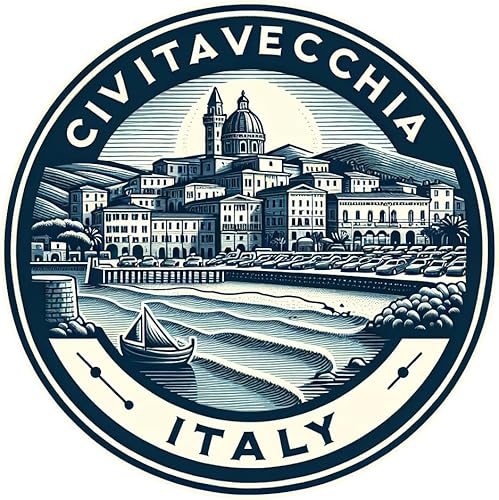 Civitavecchia Italy Souvenir Destination Home Decor Vinyl Decal Sticker 2-Inch